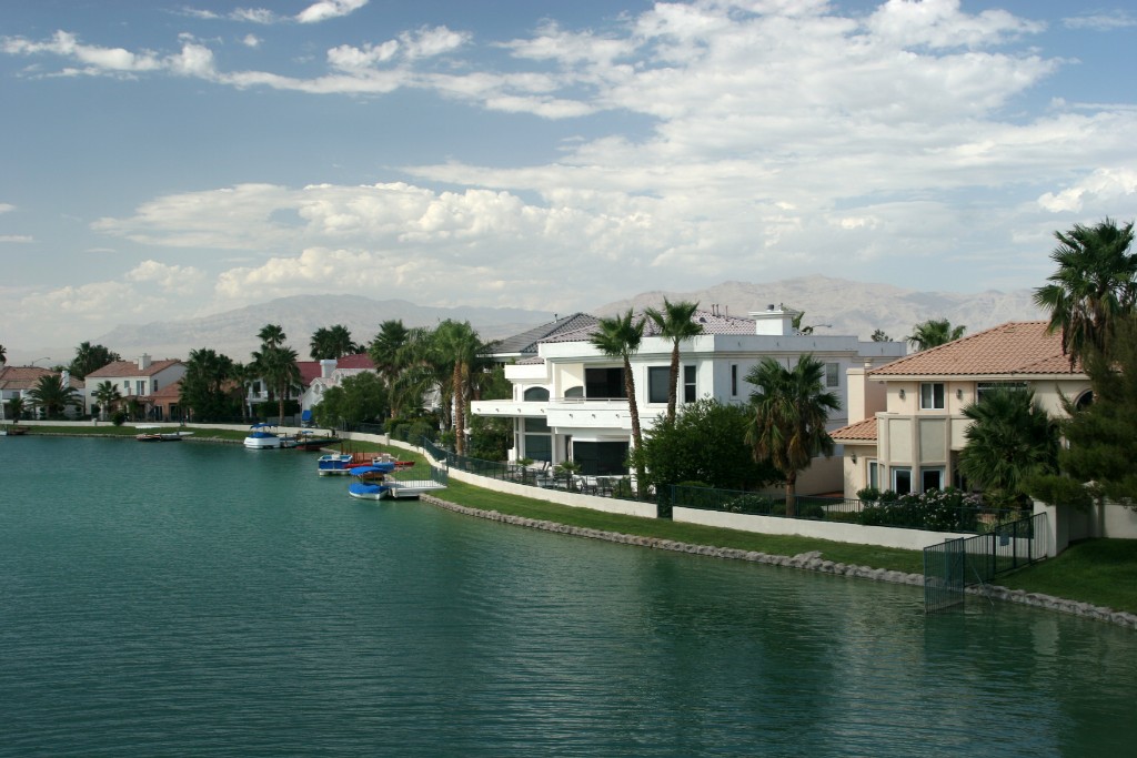 Las Vegas Luxury Homes with Waterfront Beach